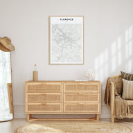 Florence Map Portrait Poster