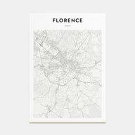 Florence Map Portrait Poster