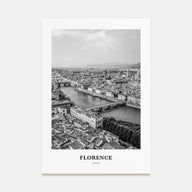 Florence Portrait B&W No 1 Poster