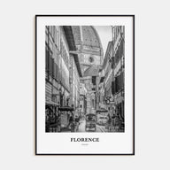 Florence Portrait B&W No 2 Poster