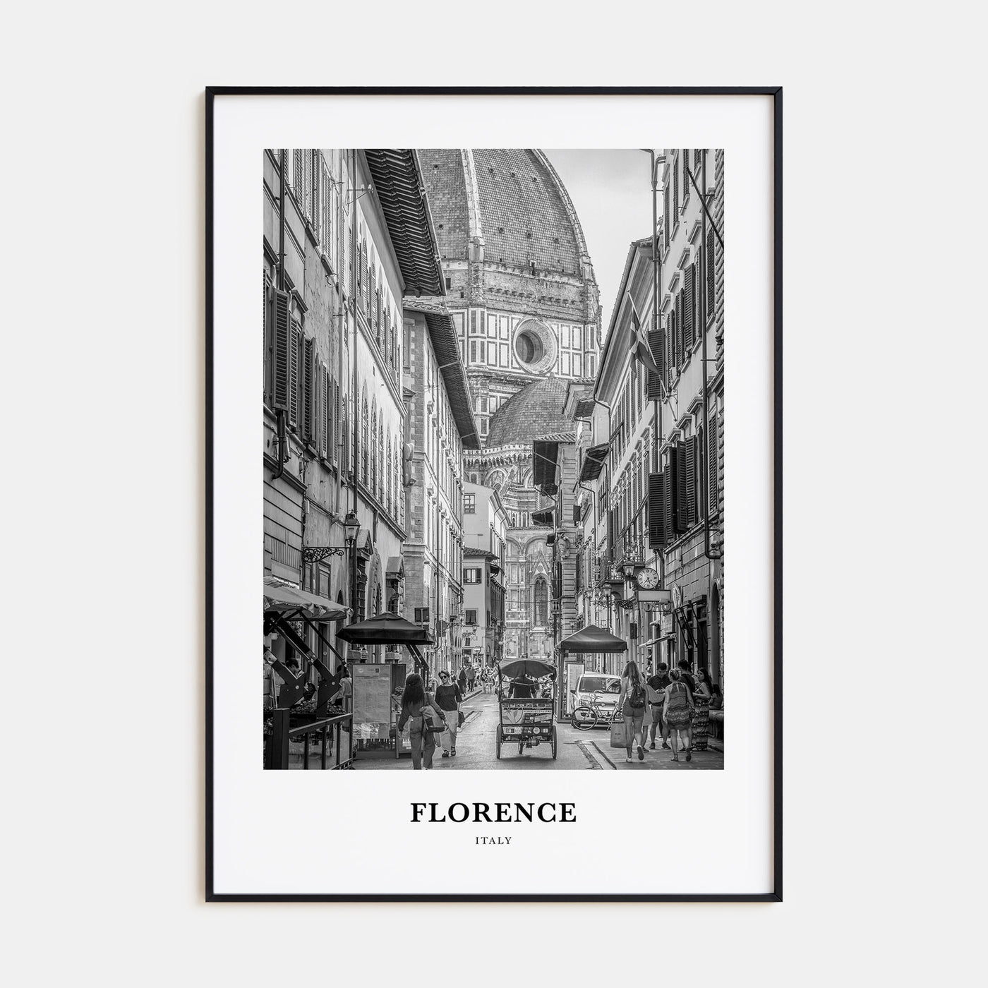 Florence Portrait B&W No 2 Poster