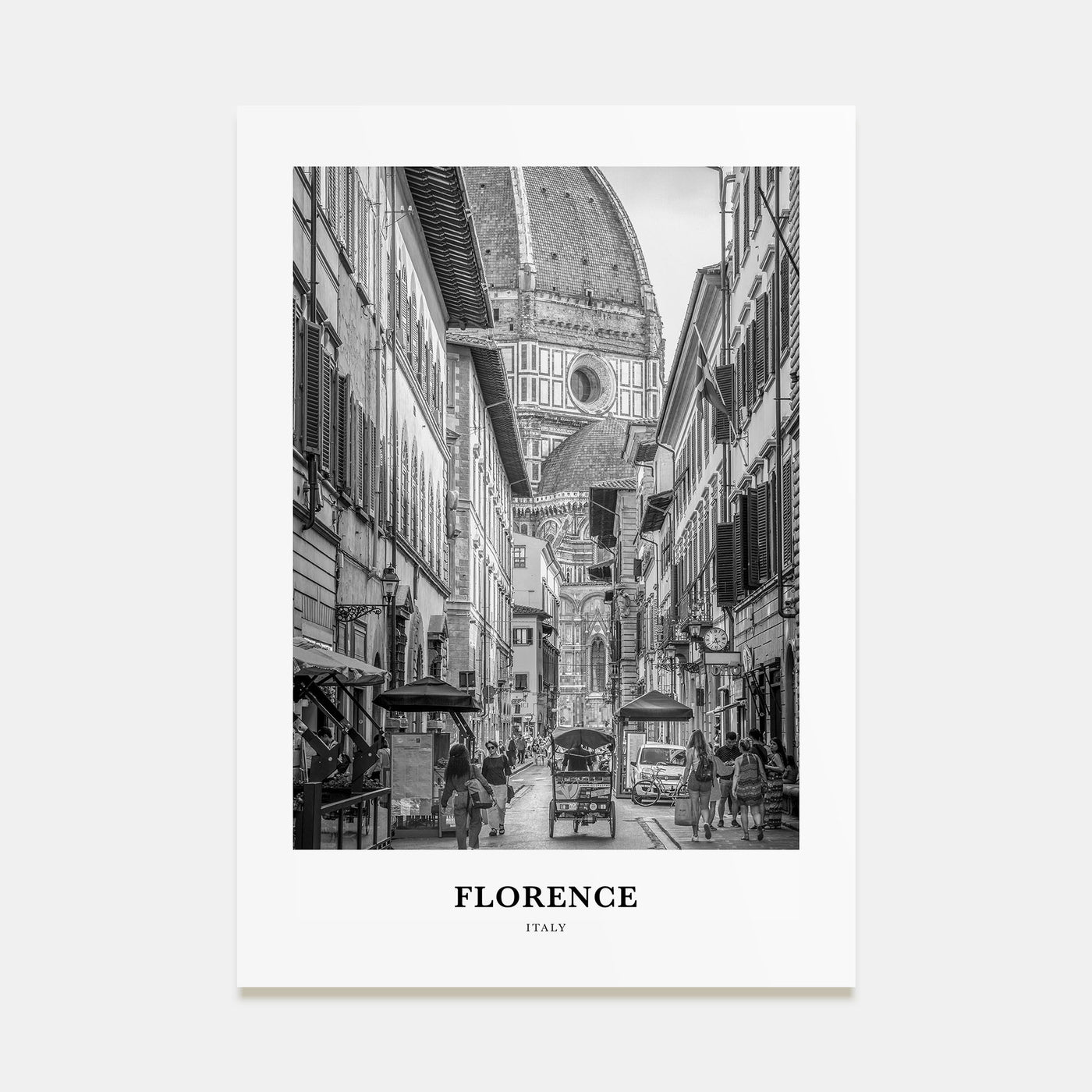 Florence Portrait B&W No 2 Poster
