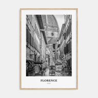 Florence Portrait B&W No 2 Poster