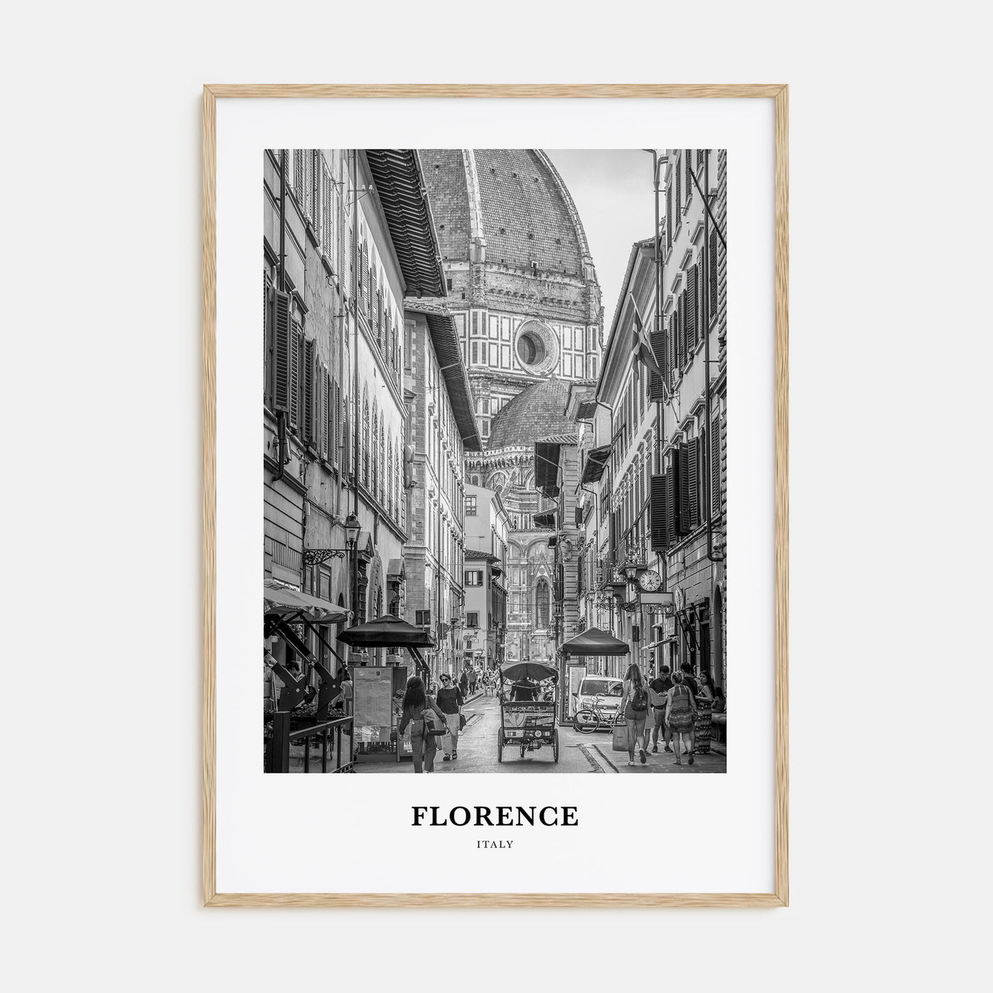 Florence Portrait B&W No 2 Poster