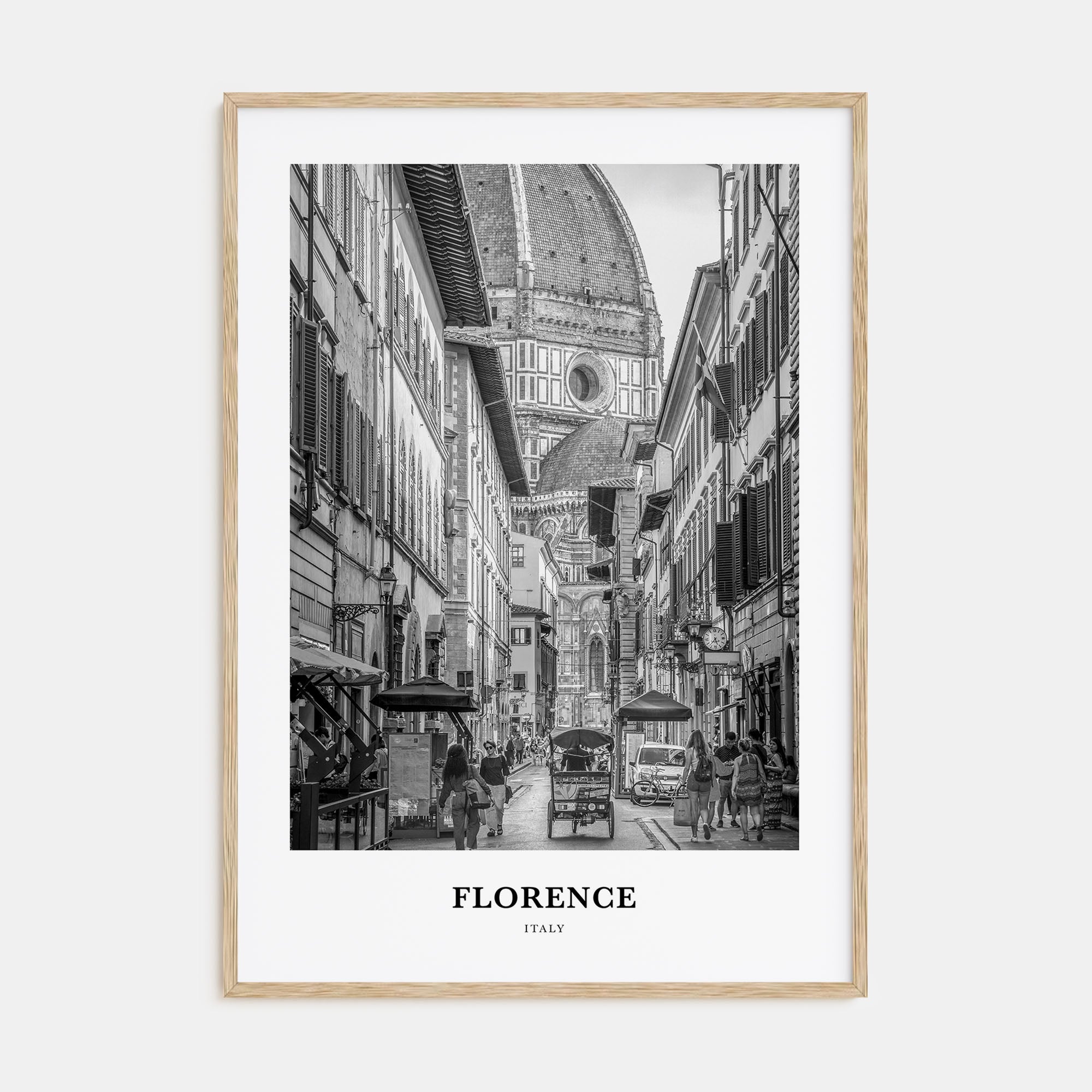 Florence Portrait B&W No 2 Poster