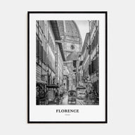 Florence Portrait B&W No 2 Poster