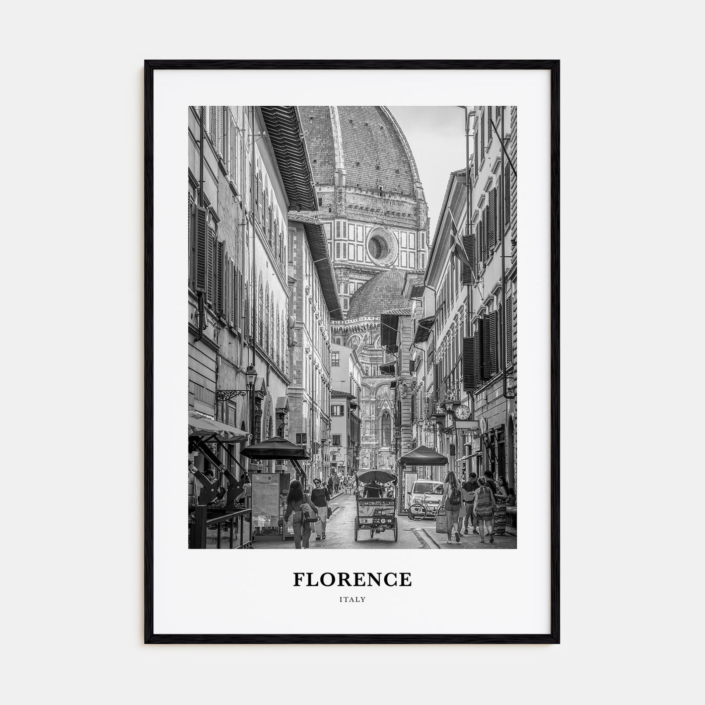 Florence Portrait B&W No 2 Poster
