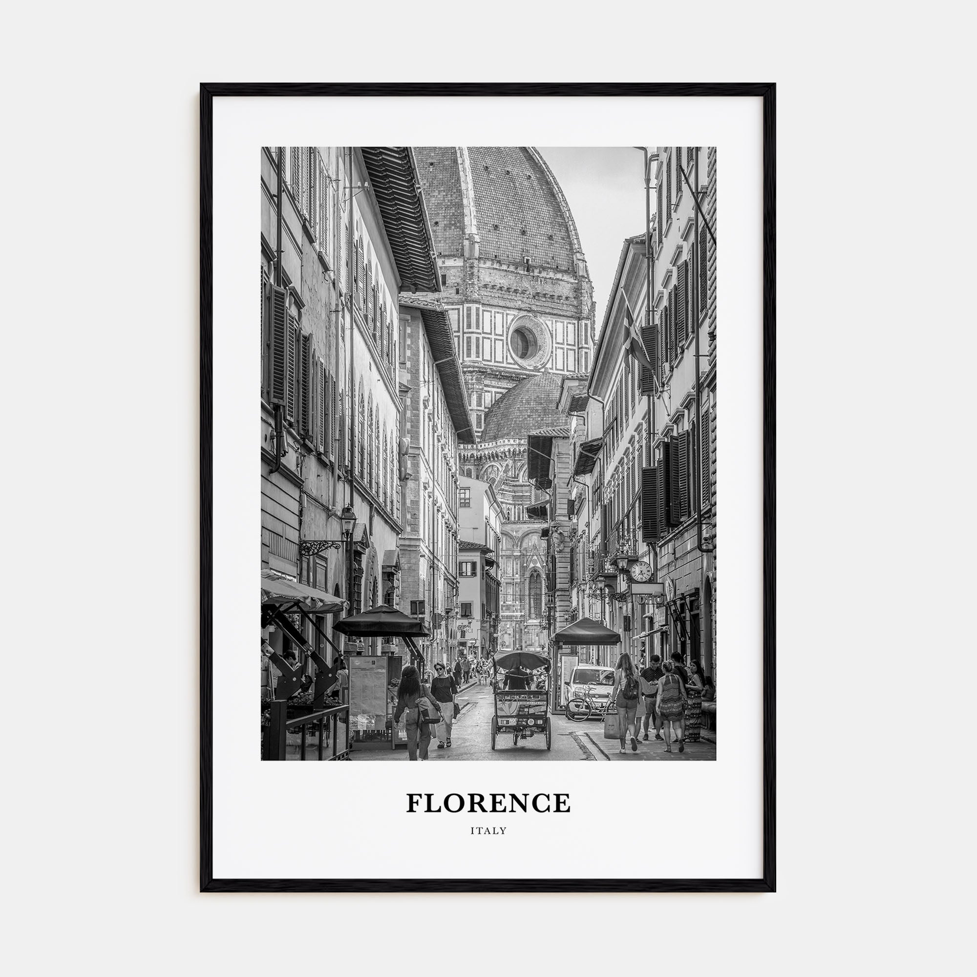 Florence Portrait B&W No 2 Poster