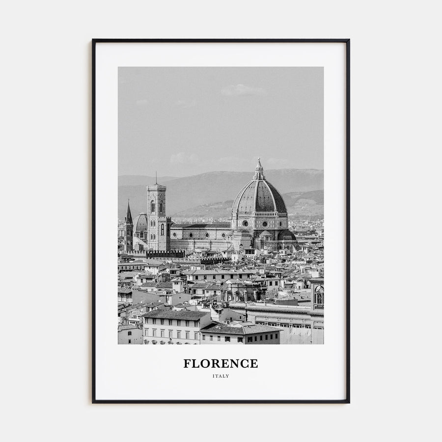 Florence Portrait B&W No 3 Poster