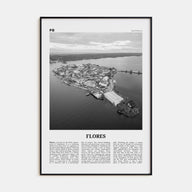 Flores Travel B&W Poster