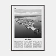 Flores Travel B&W Poster