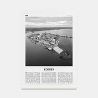 Flores Travel B&W Poster