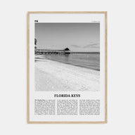 Florida Keys Travel B&W Poster