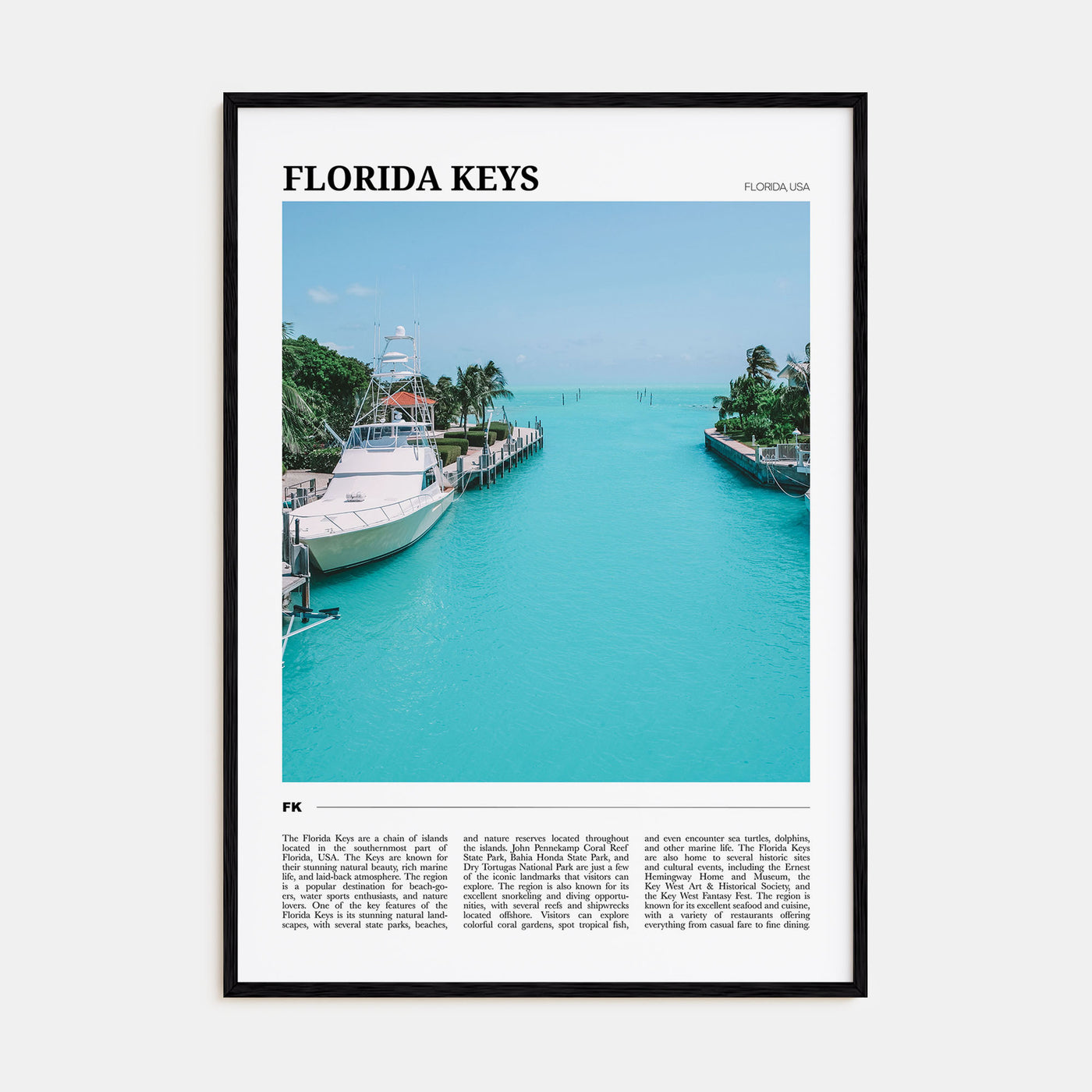 Florida Keys Travel Color Poster