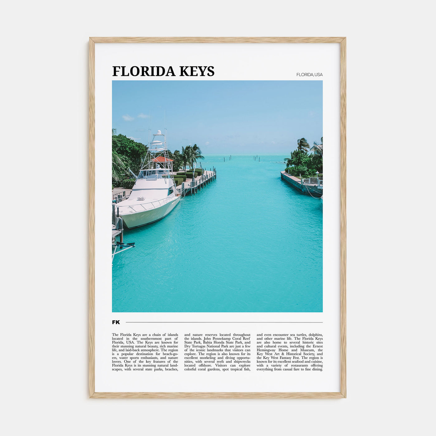 Florida Keys Travel Color Poster