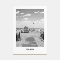 Florida Portrait B&W No 1 Poster