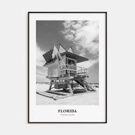 Florida Portrait B&W No 2 Poster