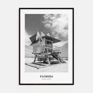 Florida Portrait B&W No 2 Poster