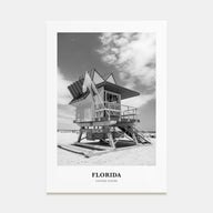 Florida Portrait B&W No 2 Poster