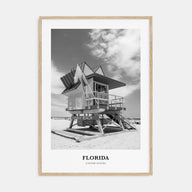 Florida Portrait B&W No 2 Poster