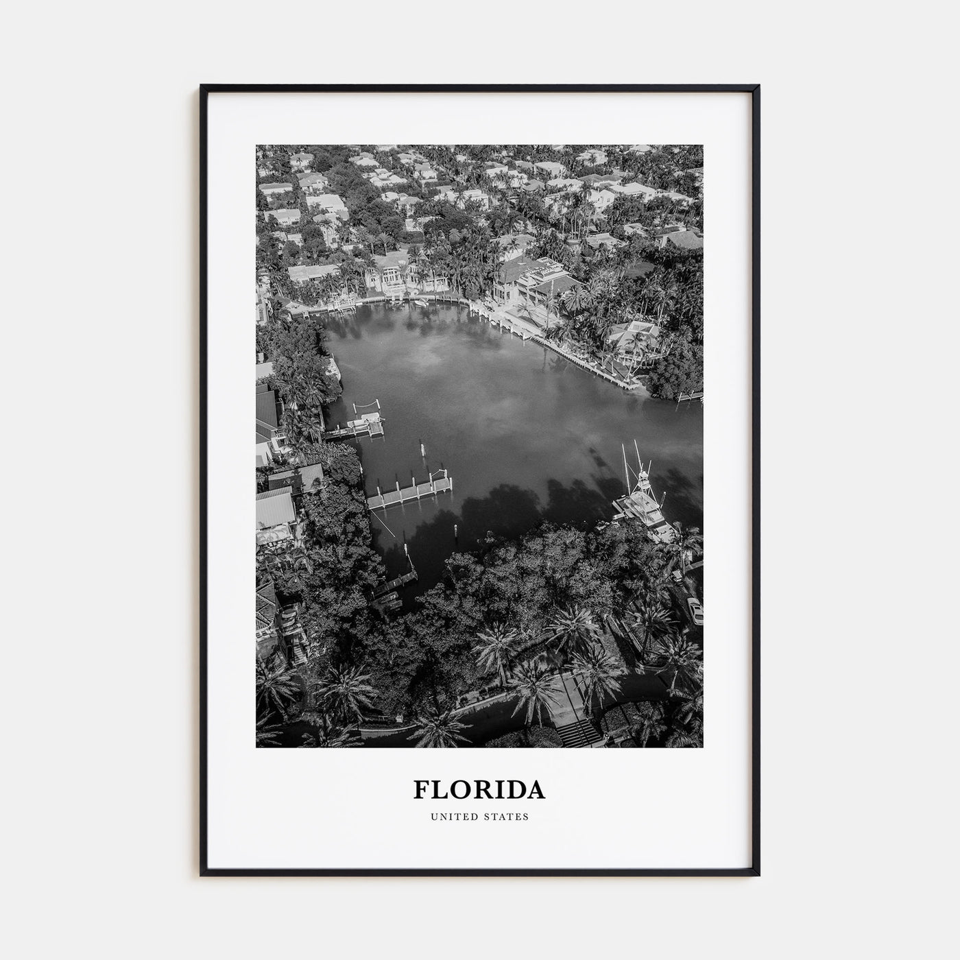 Florida Portrait B&W No 4 Poster