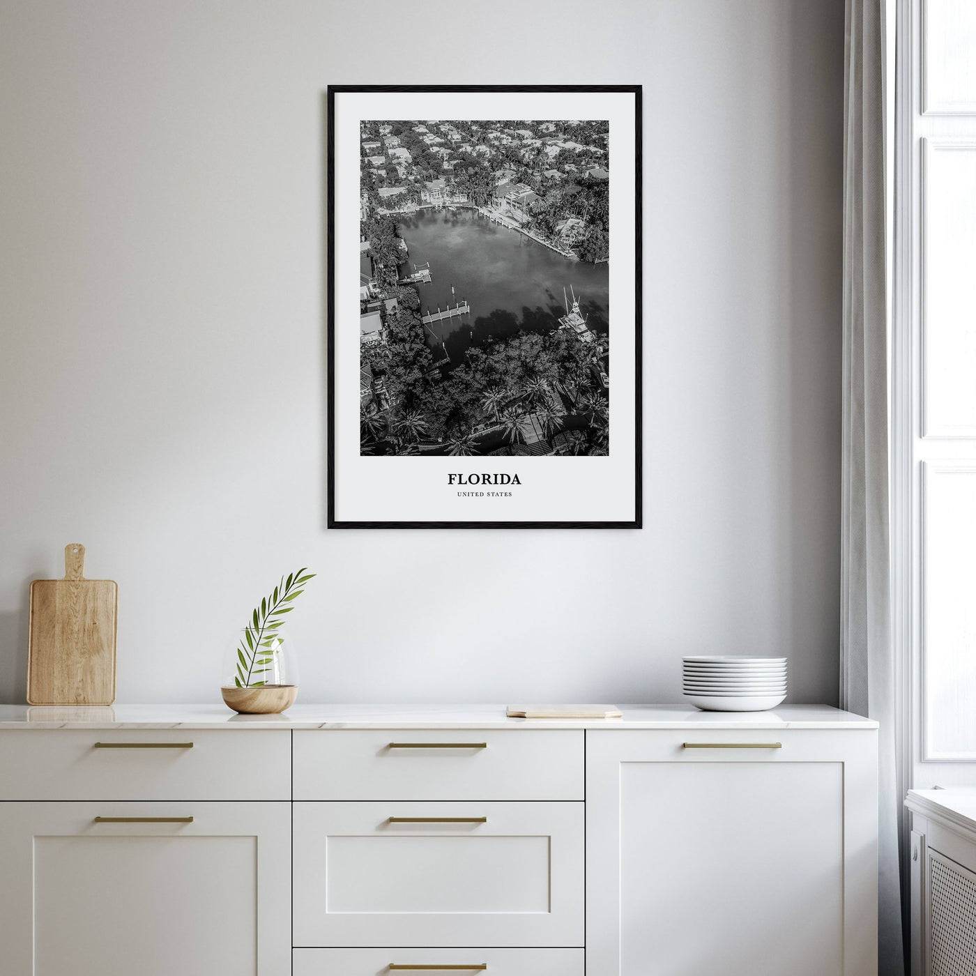 Florida Portrait B&W No 4 Poster