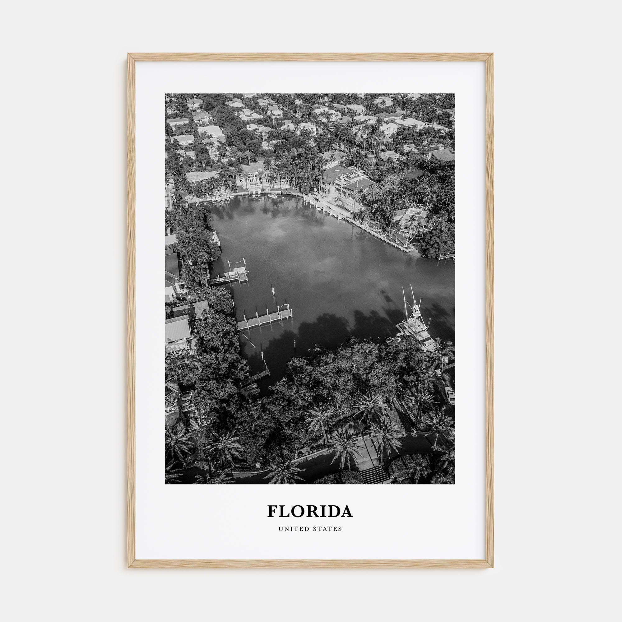 Florida Portrait B&W No 4 Poster