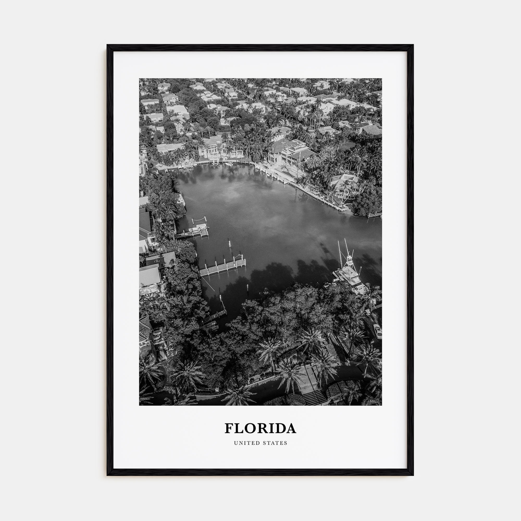 Florida Portrait B&W No 4 Poster