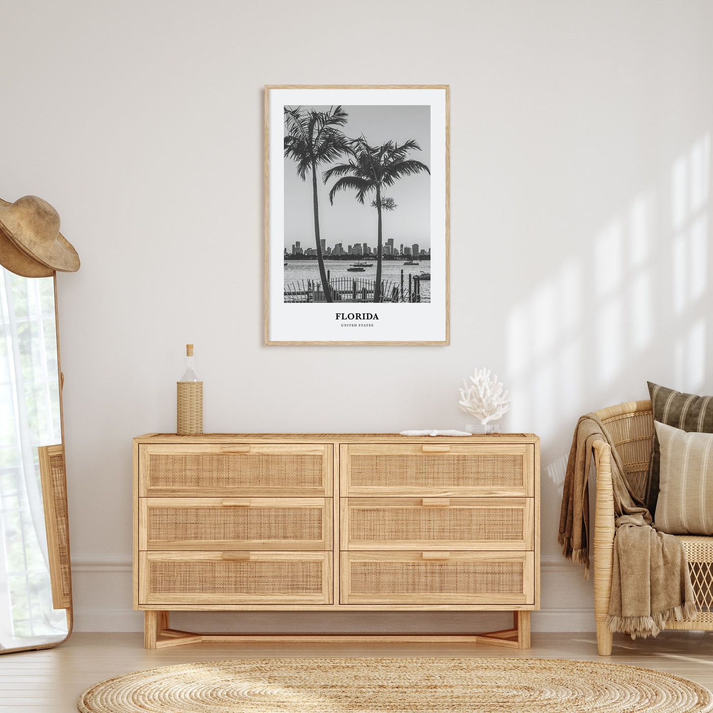 Florida Portrait B&W No 5 Poster