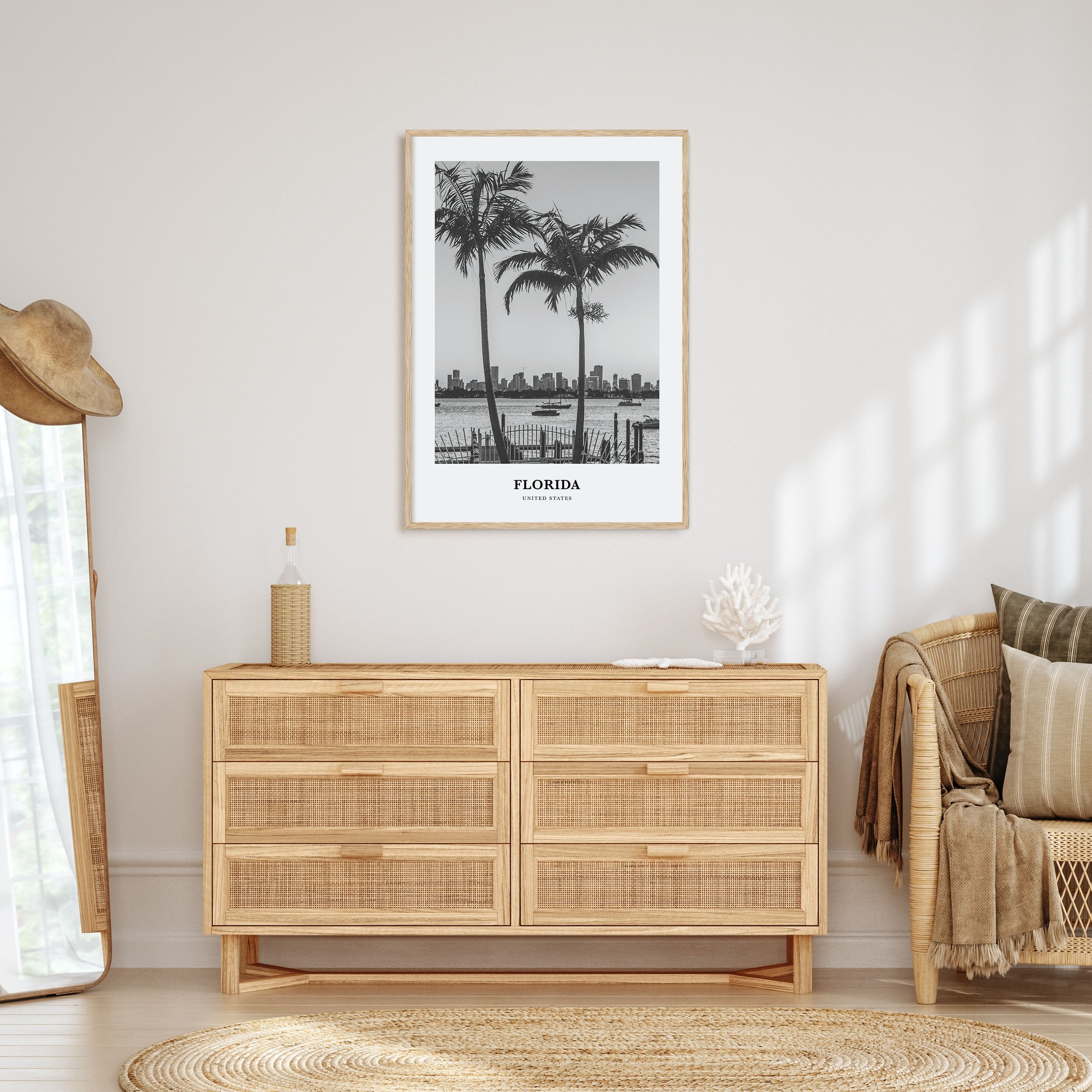 Florida Portrait B&W No 5 Poster