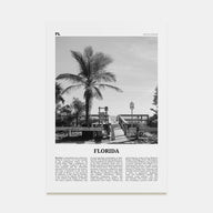 Florida Travel B&W No 1 Poster