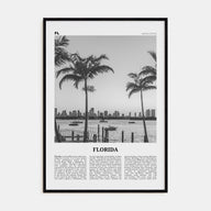 Florida Travel B&W No 3 Poster