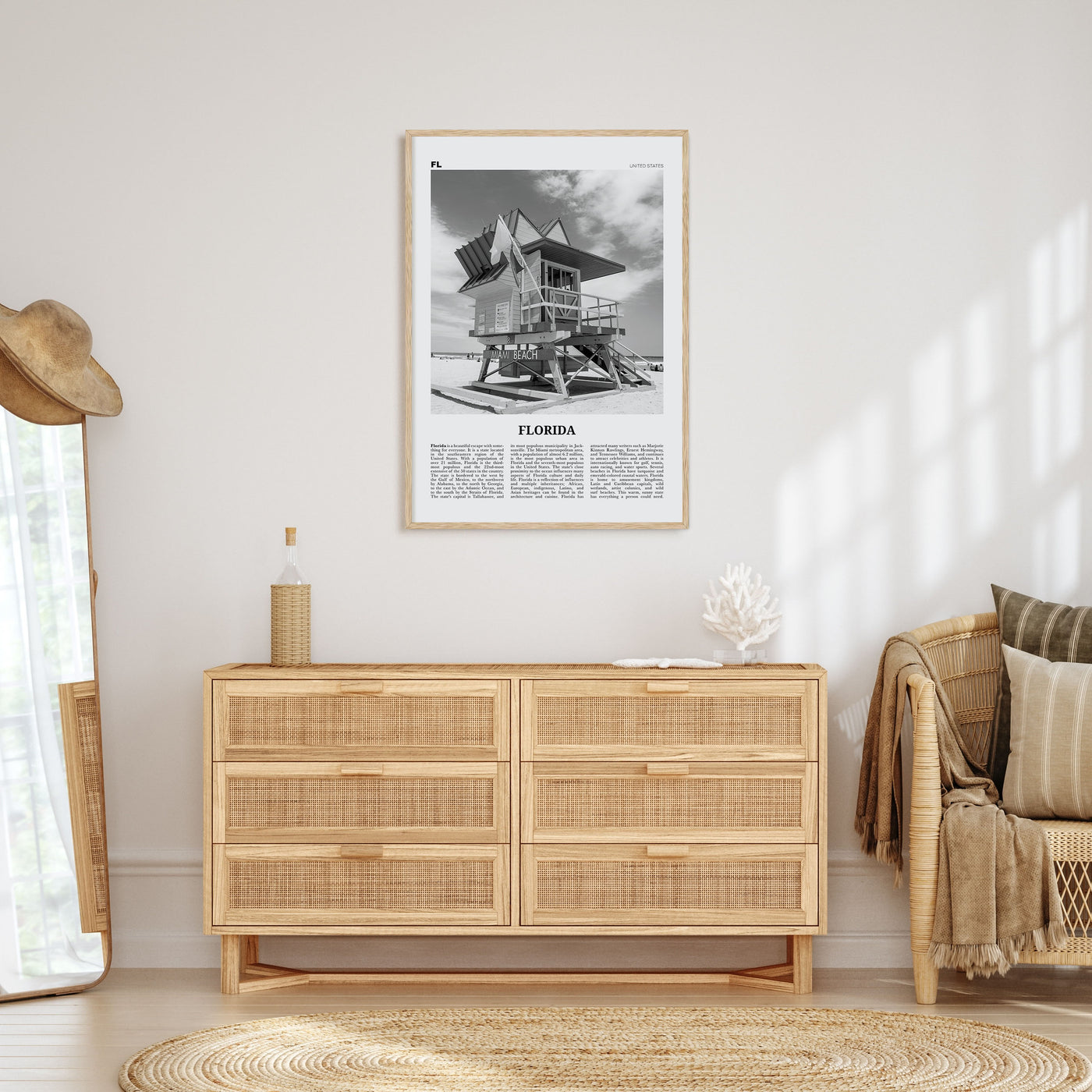 Florida Travel B&W No 5 Poster