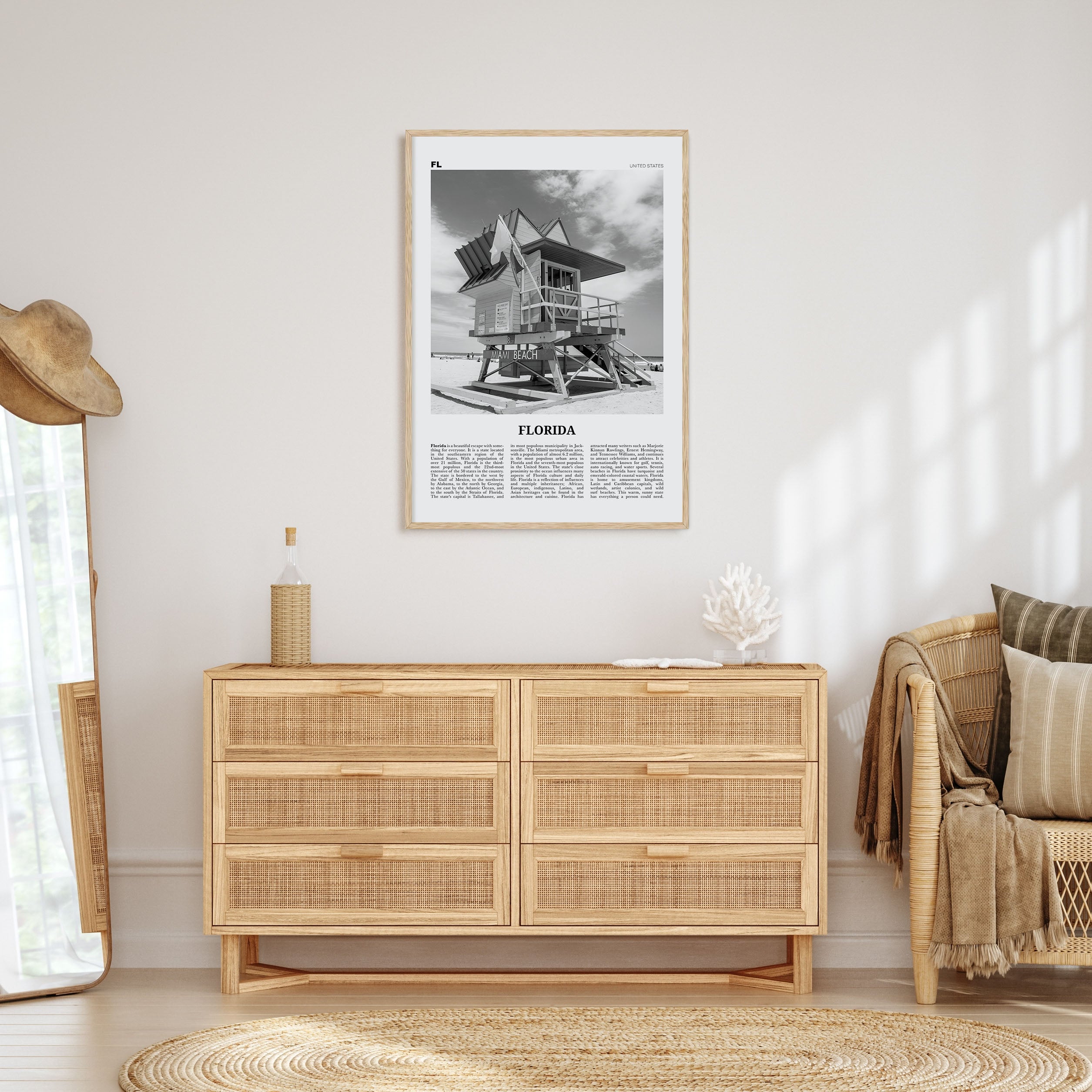 Florida Travel B&W No 5 Poster