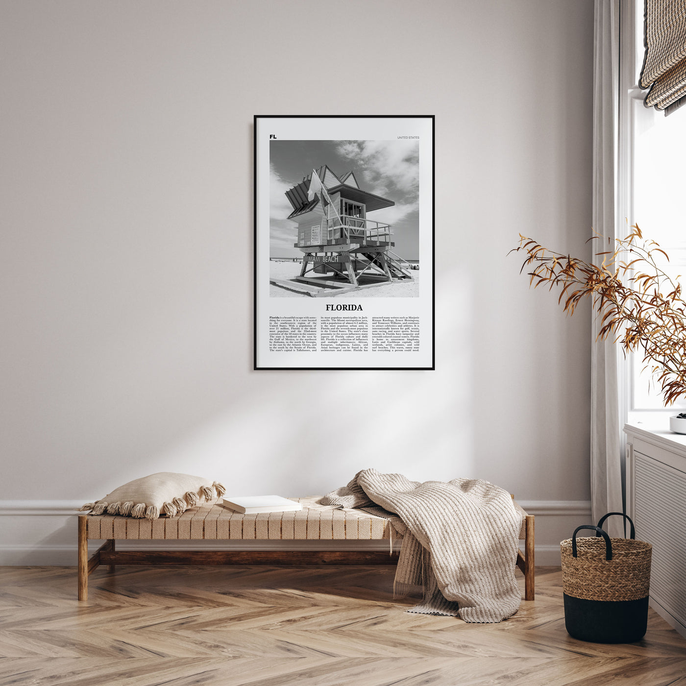 Florida Travel B&W No 5 Poster