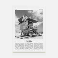 Florida Travel B&W No 5 Poster