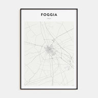 Foggia Map Portrait Poster