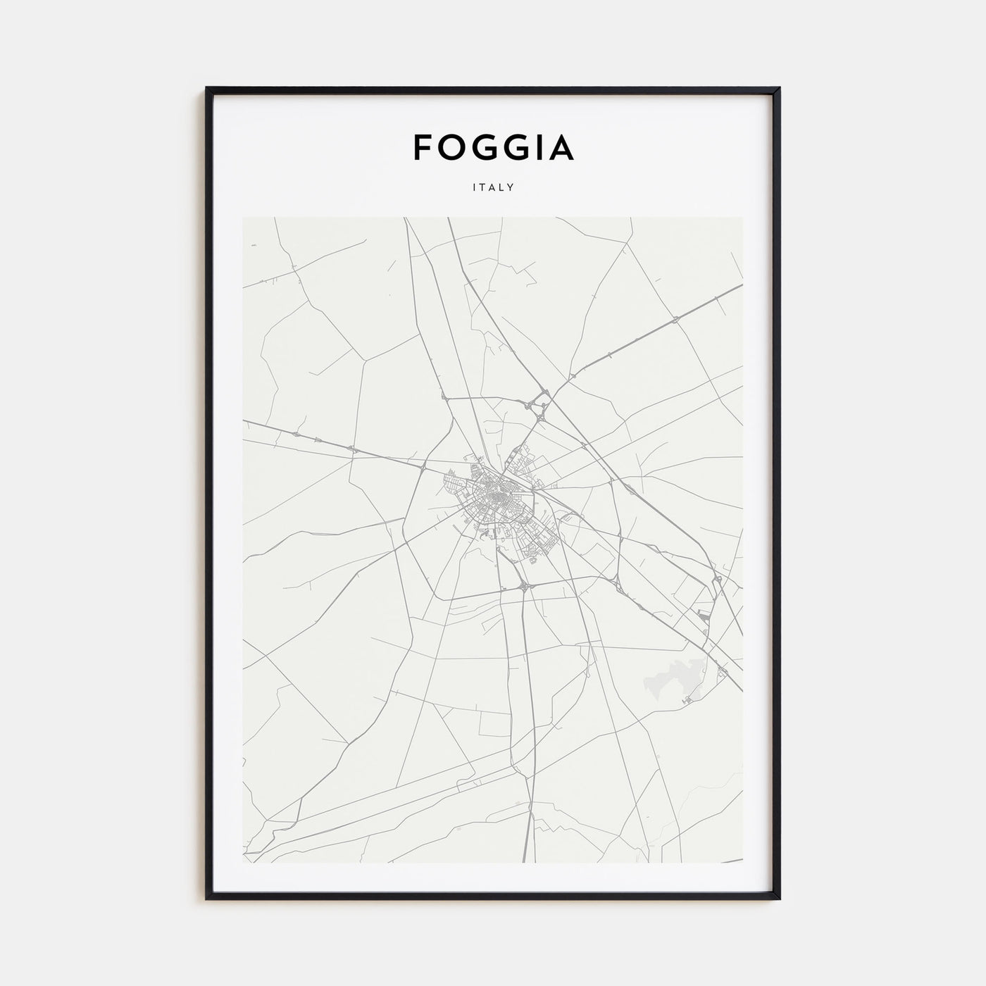 Foggia Map Portrait Poster