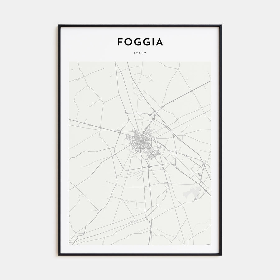 Foggia Map Portrait Poster