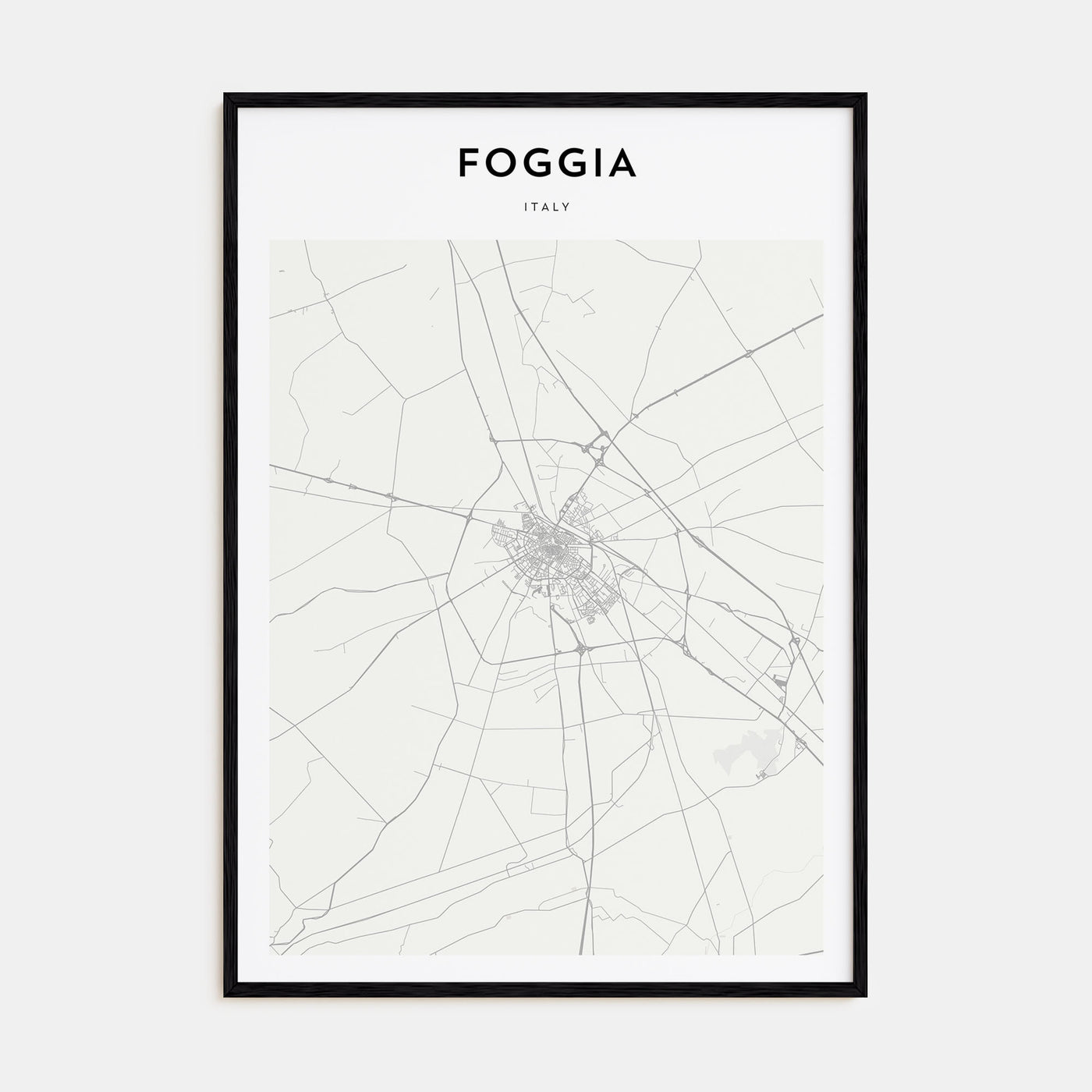 Foggia Map Portrait Poster