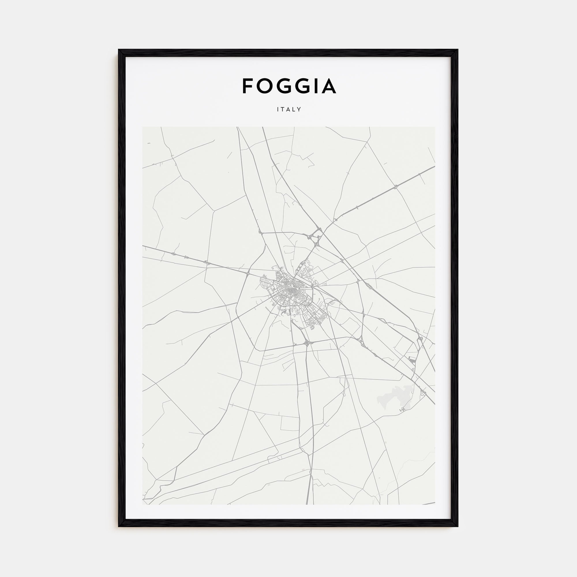 Foggia Map Portrait Poster