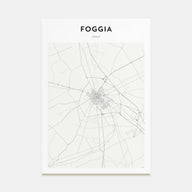 Foggia Map Portrait Poster