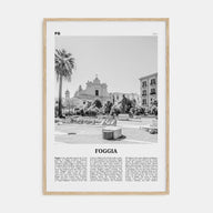 Foggia Travel B&W Poster