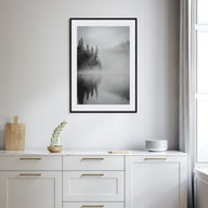 Foggy Forest Photo B&W No 2 Poster