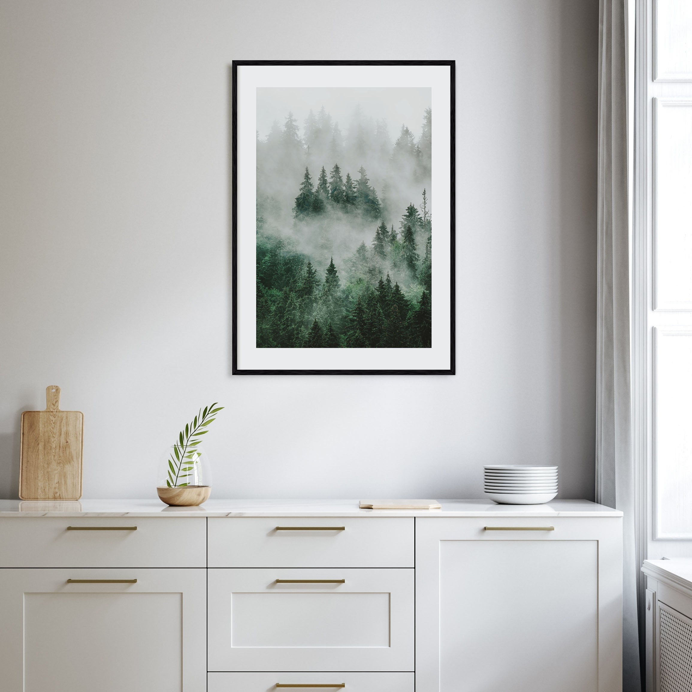 Foggy Forest Photo Color No 1 Poster