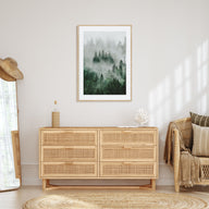 Foggy Forest Photo Color No 1 Poster