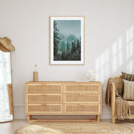 Foggy Forest Photo Color No 2 Poster