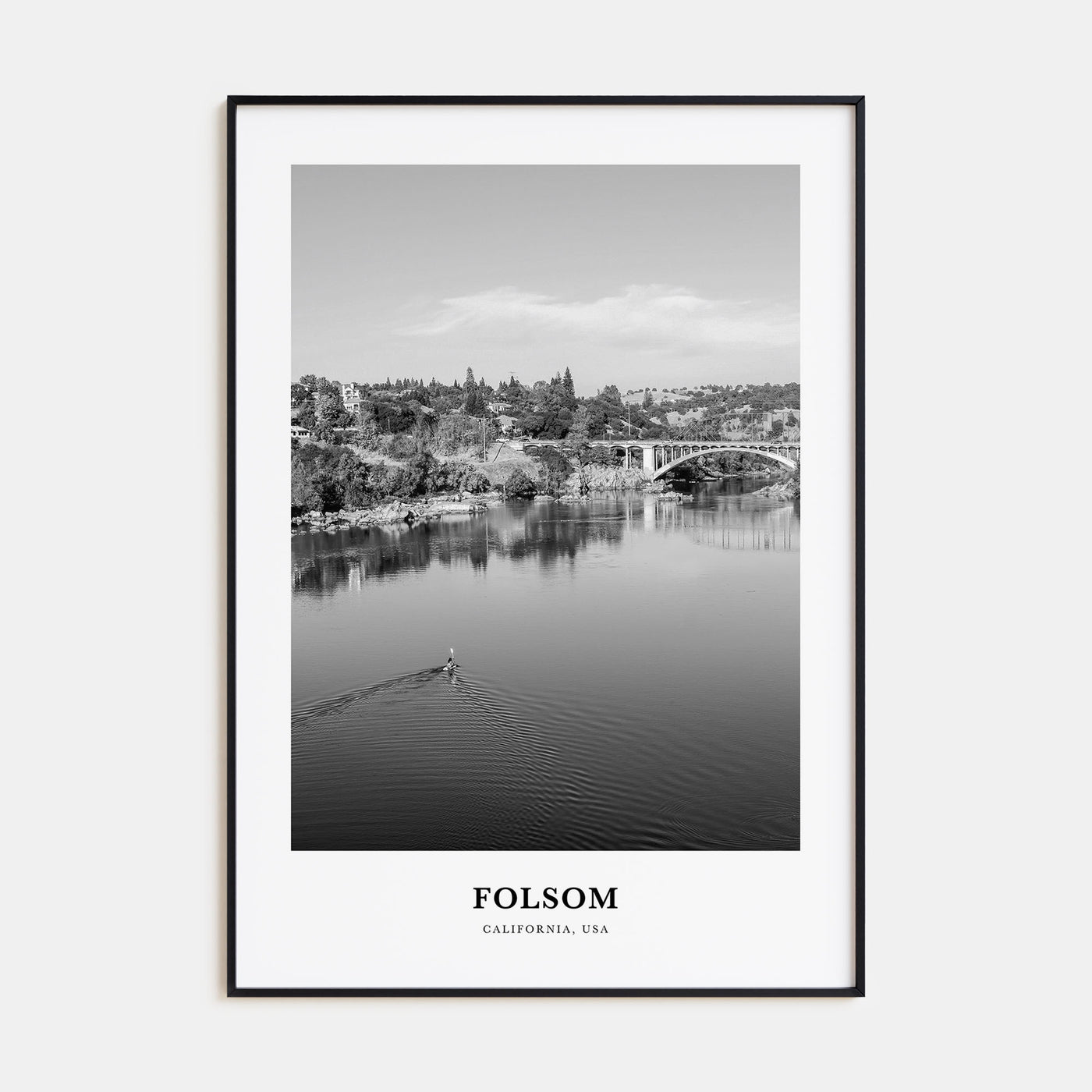 Folsom Portrait B&W Poster