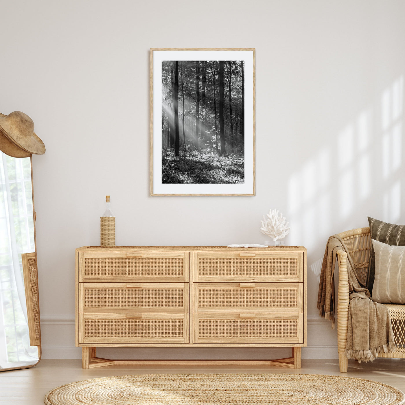 Forest Photo B&W Poster