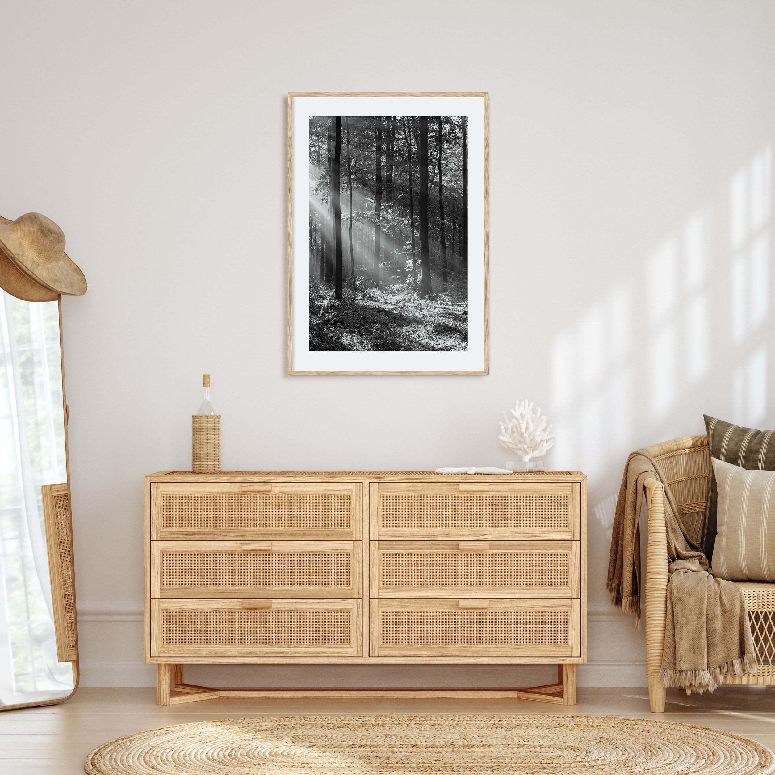 Forest Photo B&W Poster
